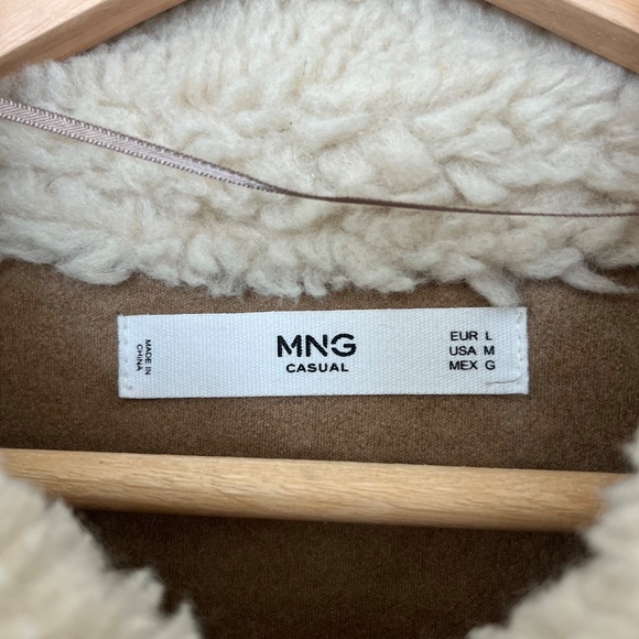 Mango Faux Shearling Teddy Coat - Picture 4 of 6